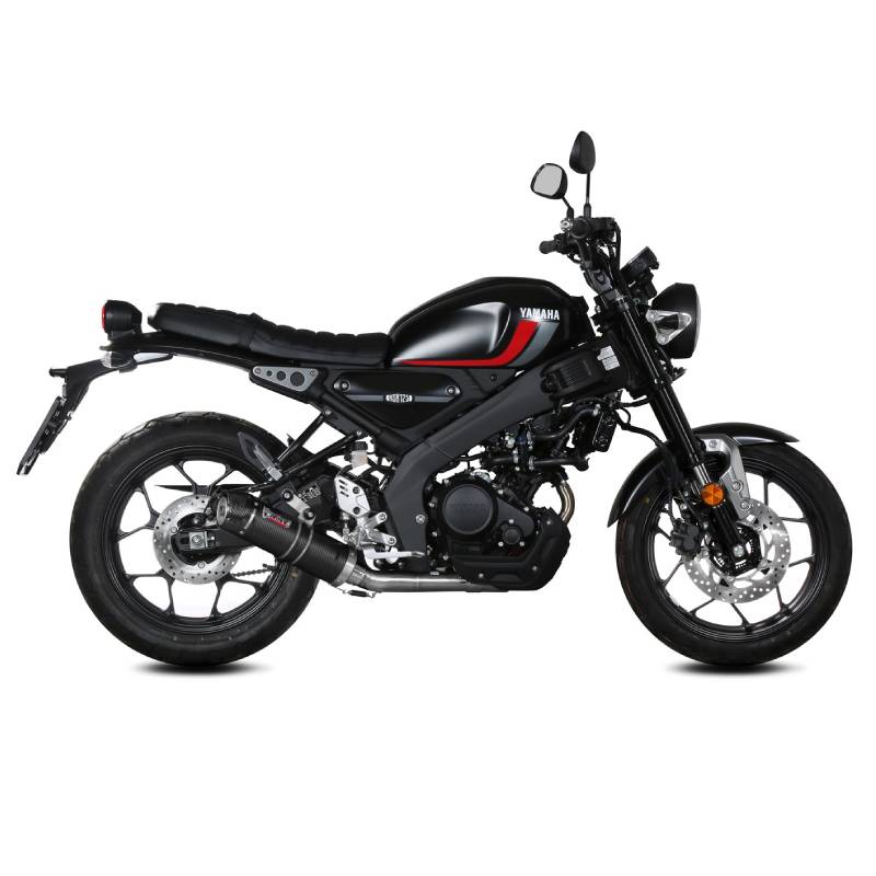 Escape Mivv GP Carbon con tapa en carbono YAMAHA XSR 125 2022+