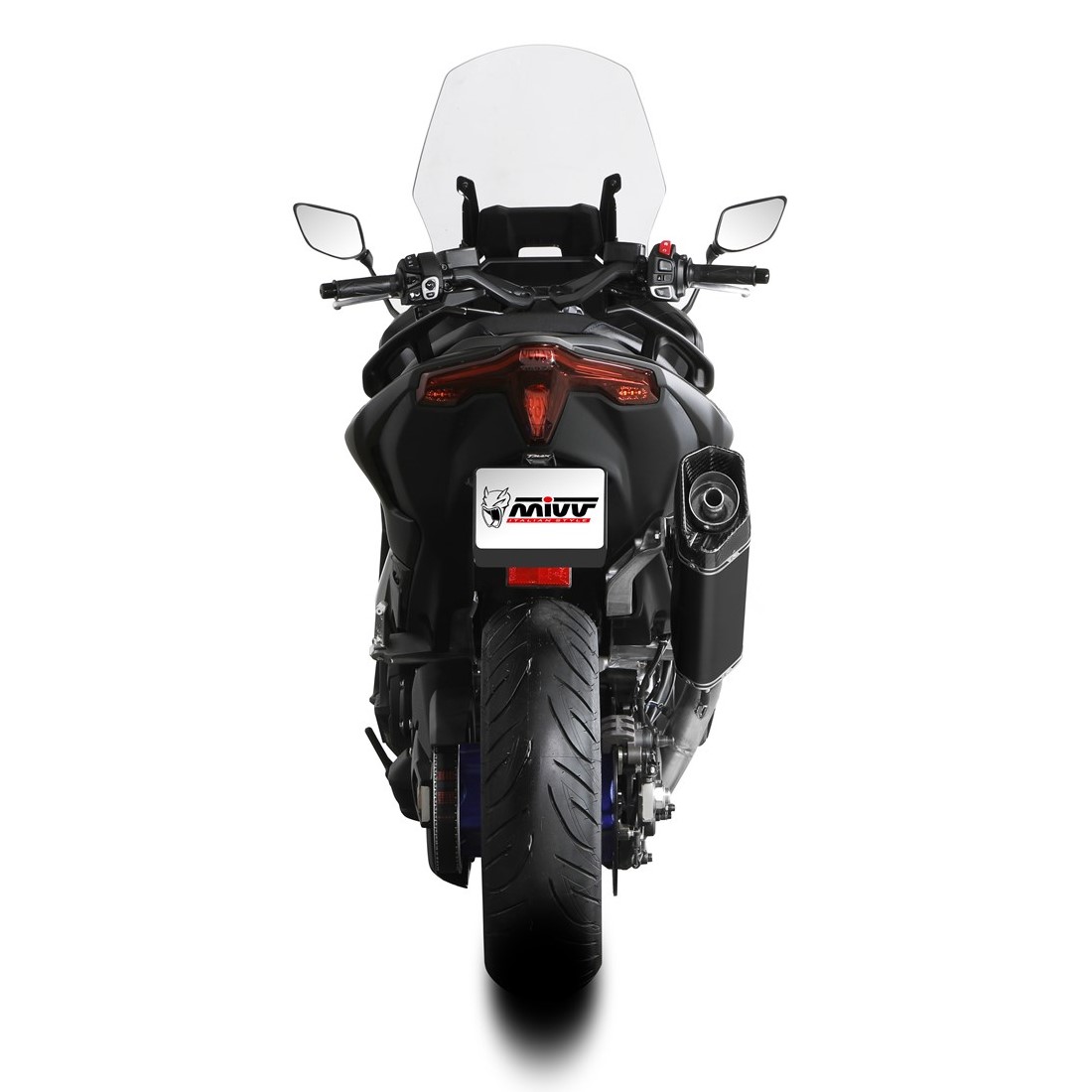 Escape completo Mivv SR-1 acero negro Yamaha T-MAX 560 25+