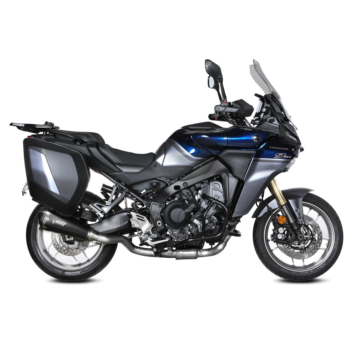 Escape completo Mivv DELTA RACE acero negro Yamaha Tracer 9 25+