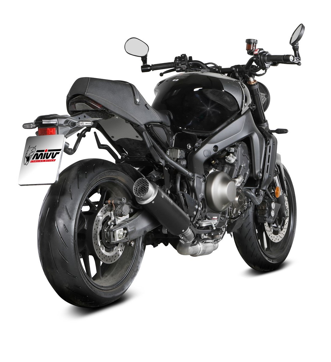 Escape completo Mivv GP PRO acero negro Yamaha XSR 900 22+