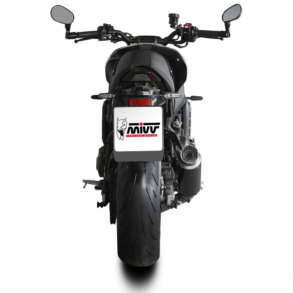 Escape completo Mivv GP PRO acero negro Yamaha XSR 900 22+