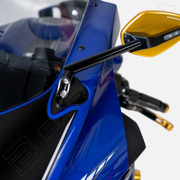 Adaptadores espejos Barracuda para Yamaha YZF-R6 17-22