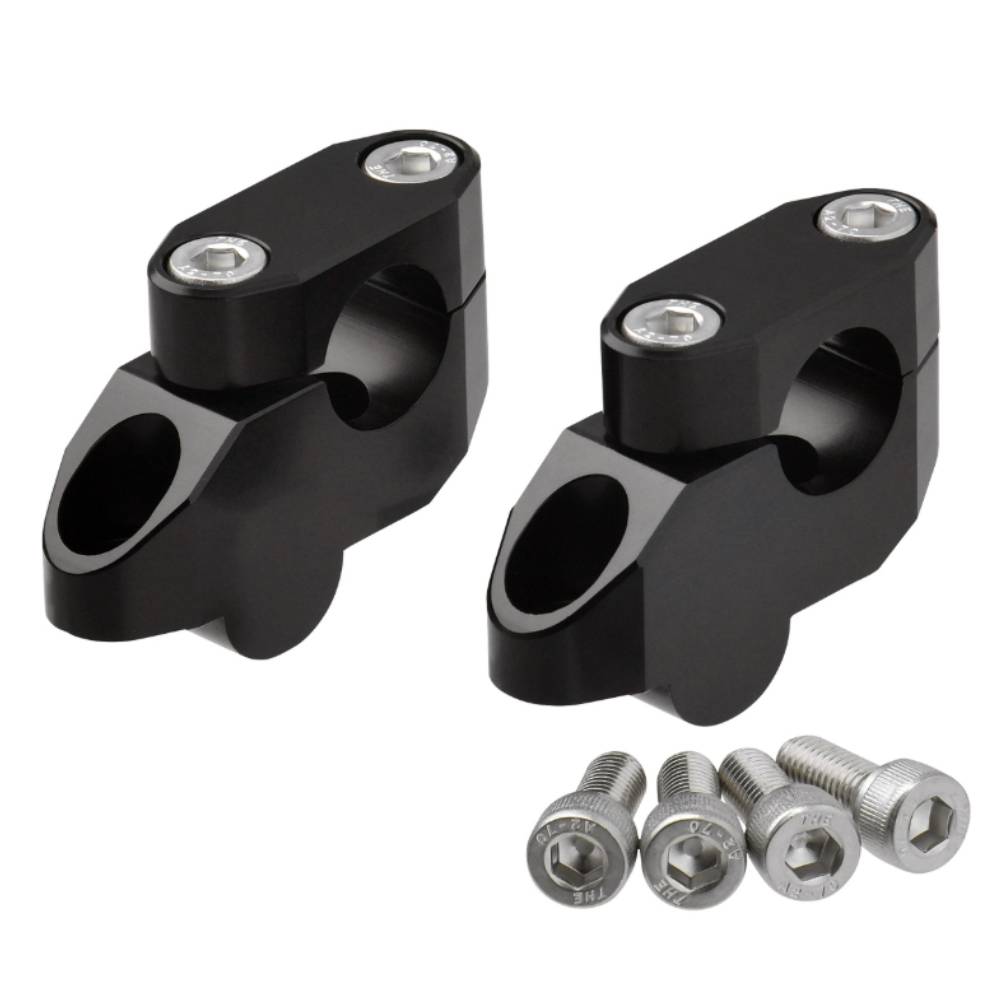 Alzas para manillar de 28 H20mm negro