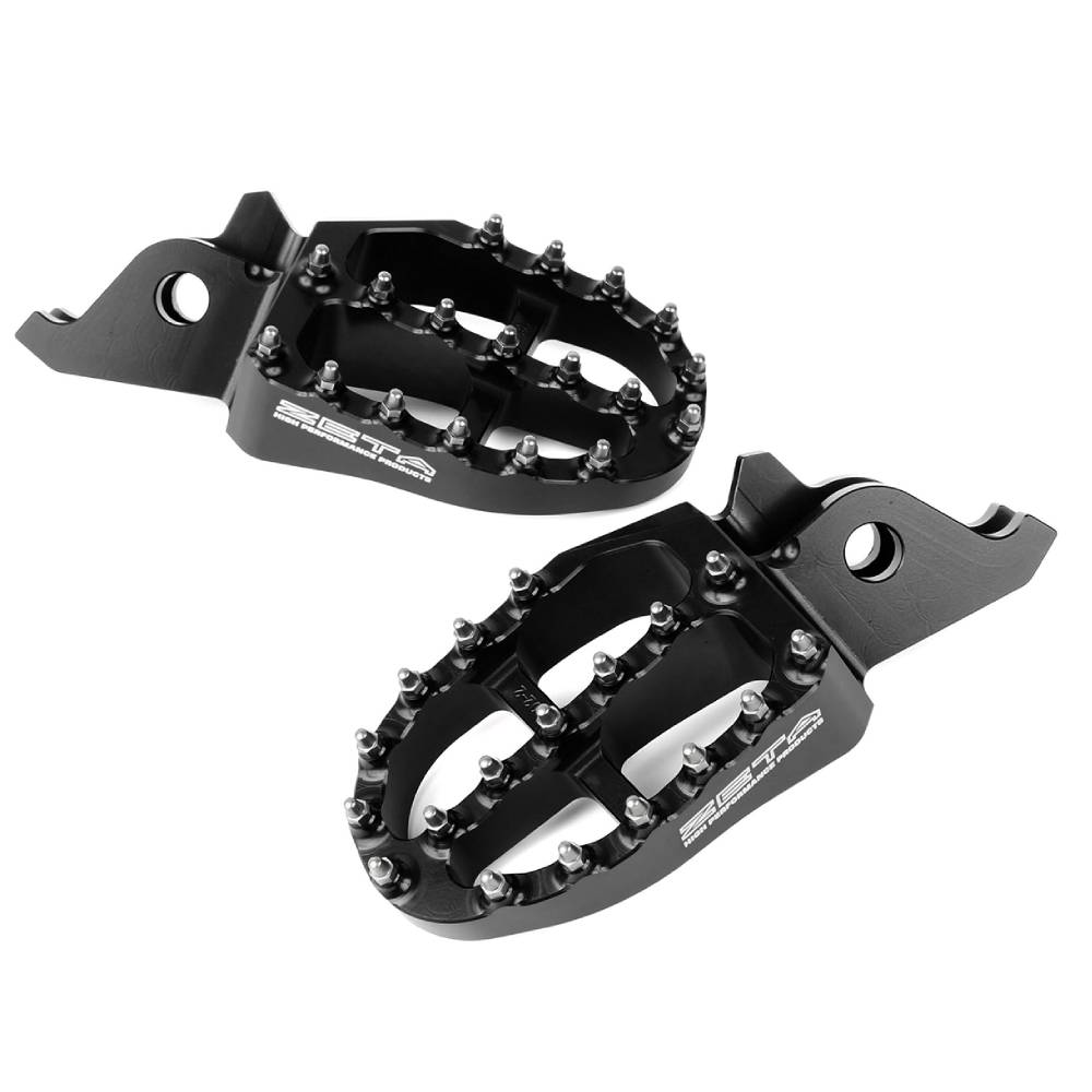 Estriberas aluminio Honda Transalp Zeta negro