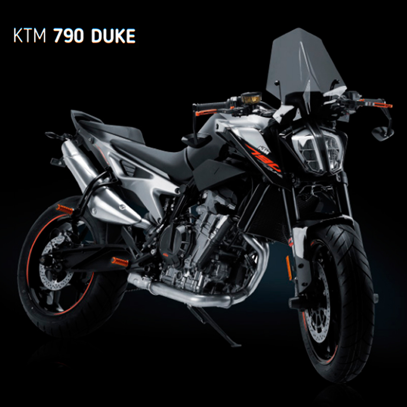 KTM Duke 2018- equipada con accesorios Puig