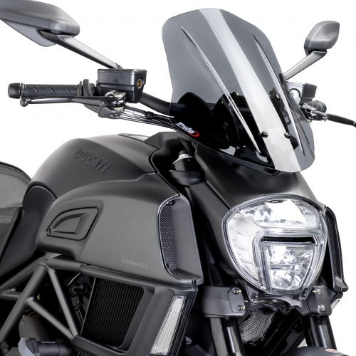 Cupula-Parabrisas Puig Naked New Generation Touring moto Ducati DIAVEL 14-15