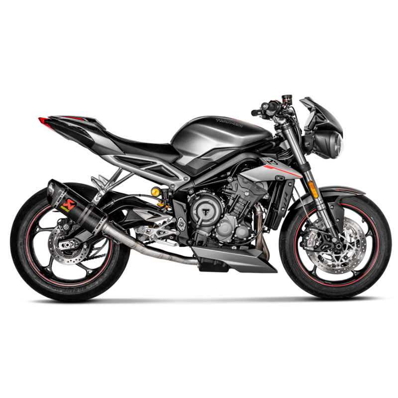 Escape Akrapovic Triumph Street Triple 765 2017-