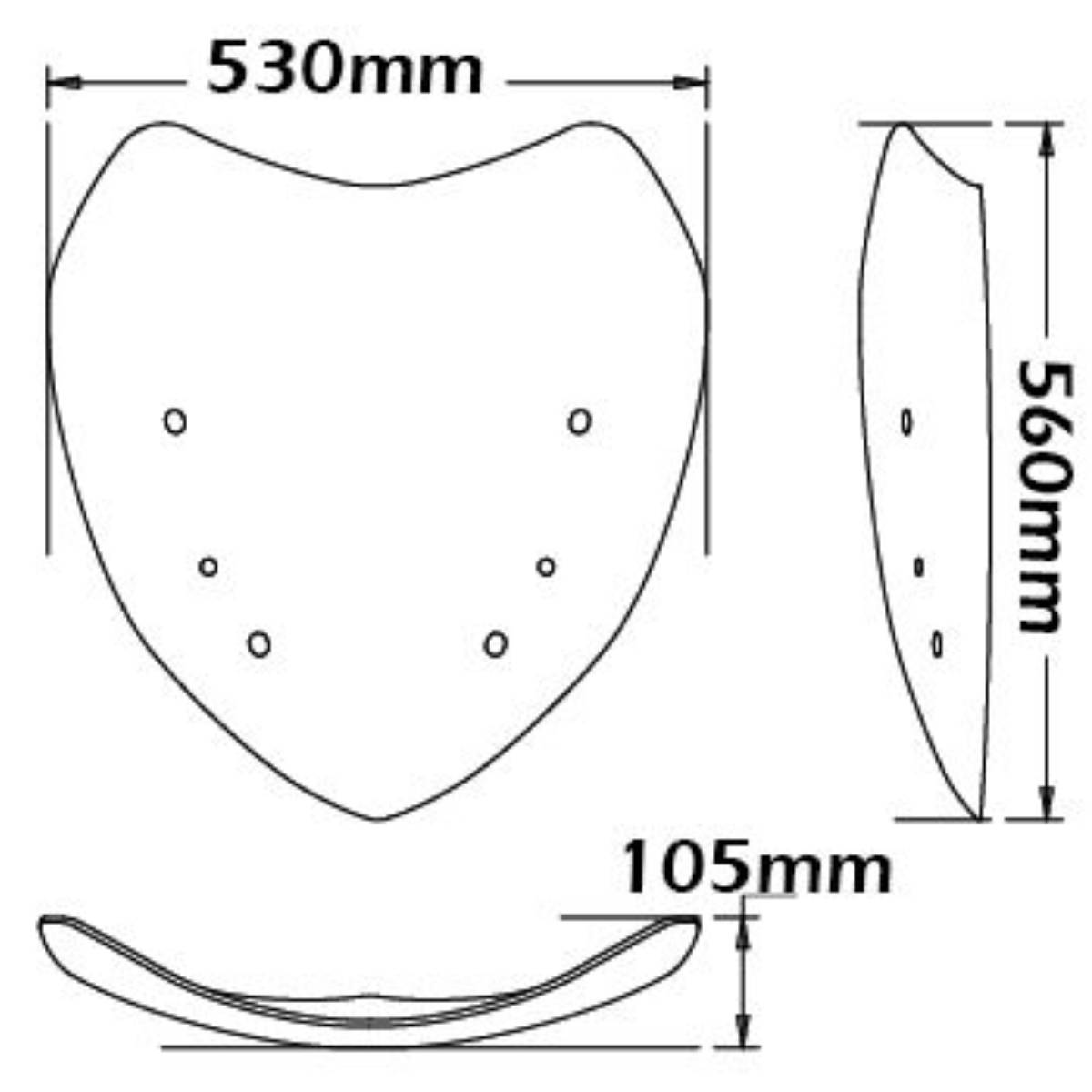 Parabrisas tamaño medio BMW R1200RT 2010-2014