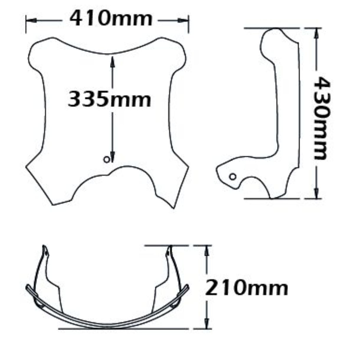 Parabrisas variable BMW G650GS 2010-2016