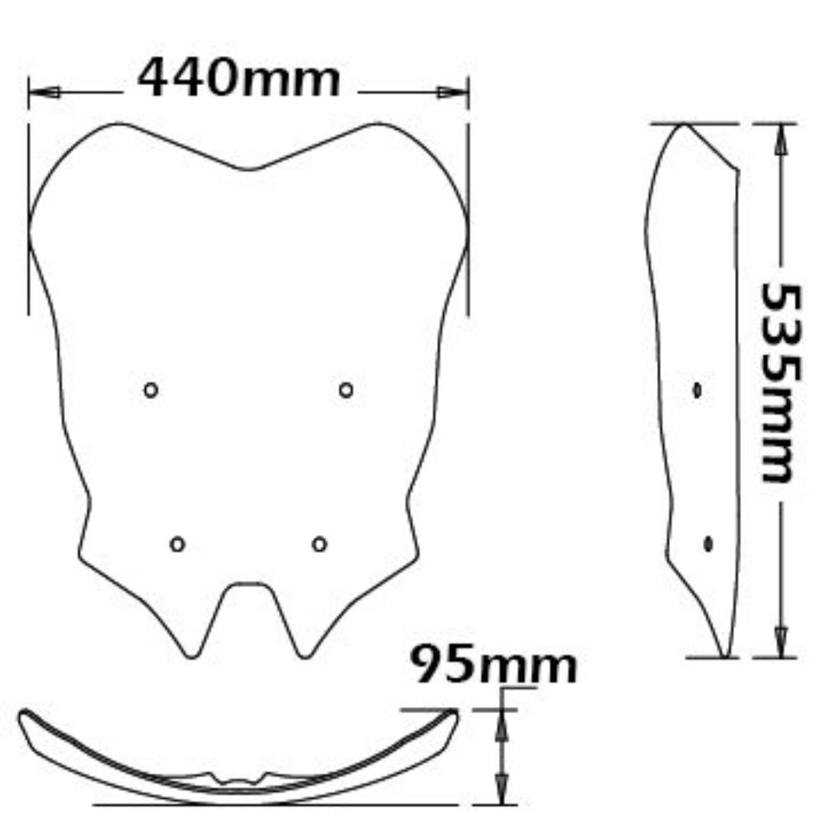 Parabrisas tipo original BMW R1200RS / R1250RS 2015-2020