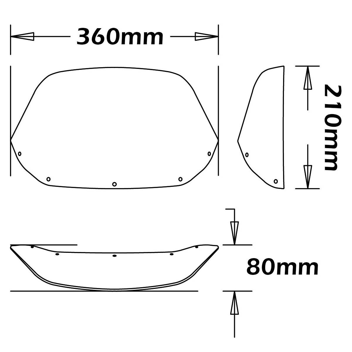 Parabrisas tipo original Honda Africa Twin 750 1988-2022