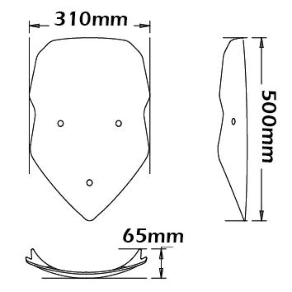 Parabrisas tipo original Ducati Multistrada 1200 2010-2013