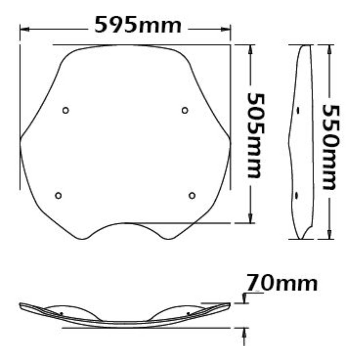 Parabrisas tipo original BMW R850R / R1100R 1994-2002