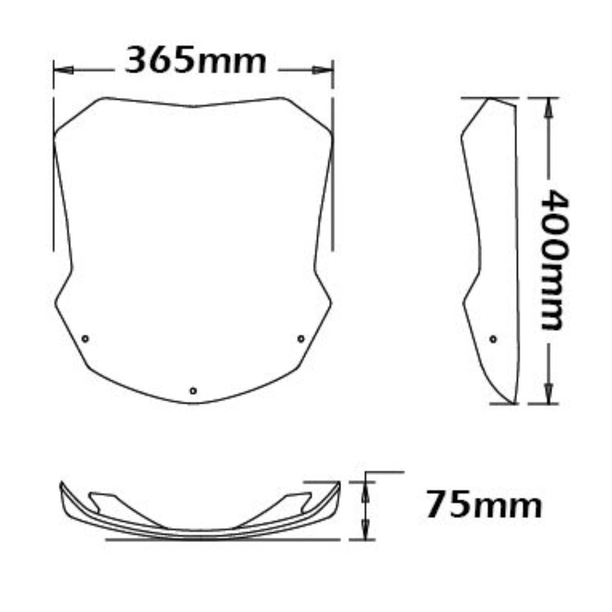 Parabrisas tipo original BMW F800ST 2006-2012