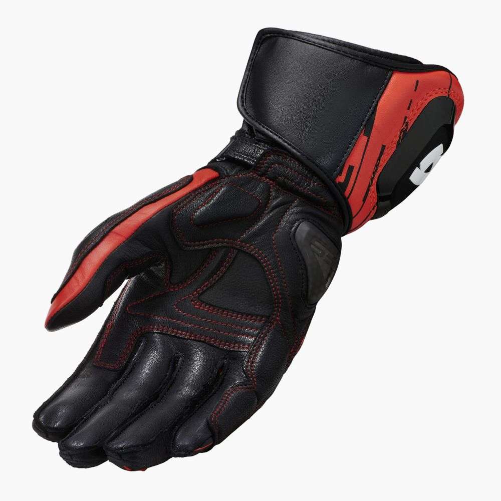 guantes revit quantum 2 fgs178 rojo fluor-negro