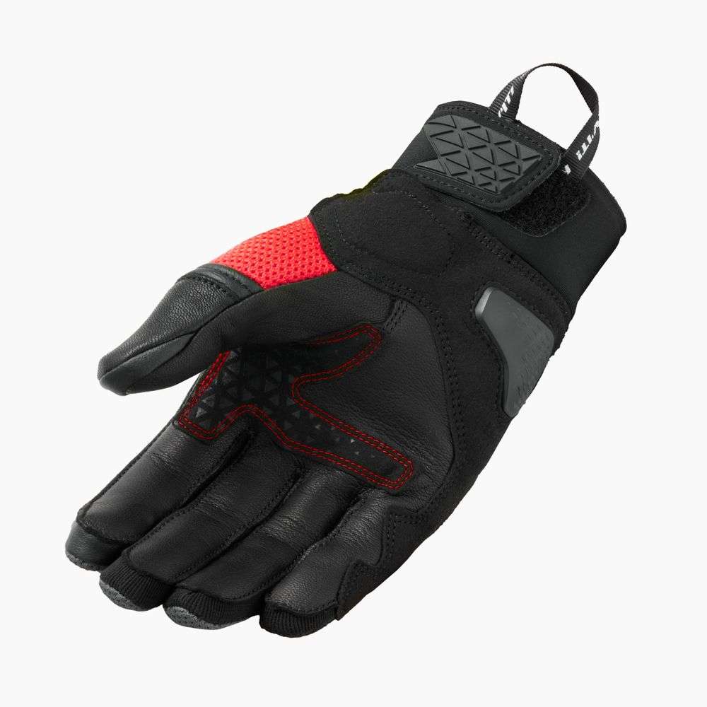 guantes revit speedart air fgs188 negro-rojo fluor