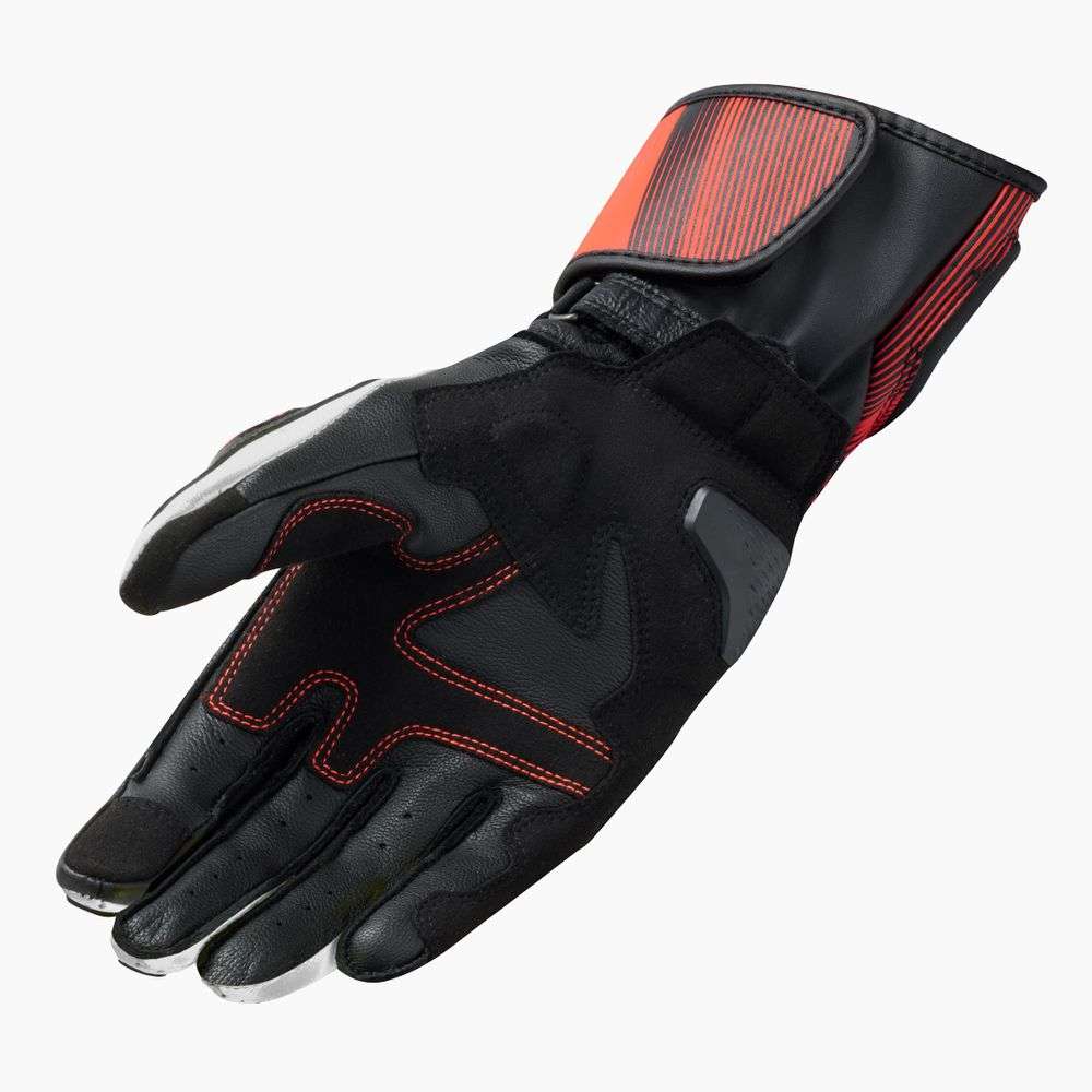 guantes revit metis 2 fgs195 negro-rojo fluor