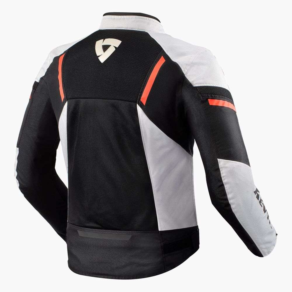 chaqueta revit gt-r air 3 fjt307 blanco-rojo fluor