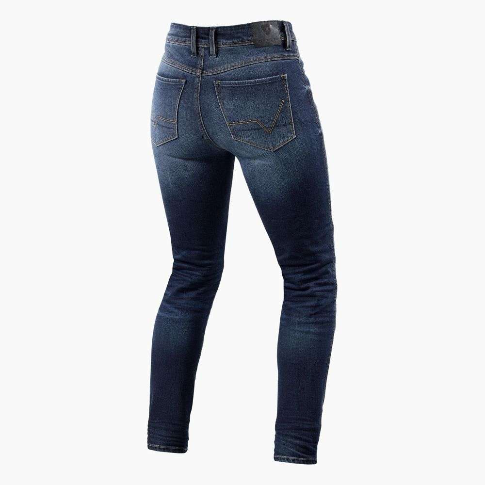 vaqueros revit marley ladies sk fpj044 azul medio gastado