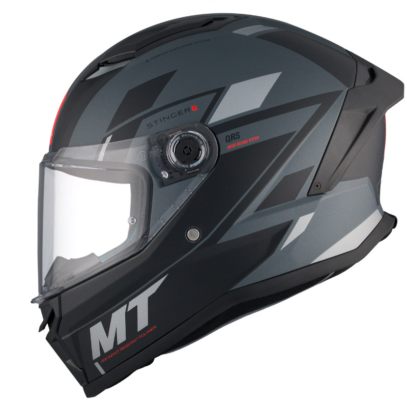 CASCO MT HELMETS STINGER V12B BRILLO INTEGRAL – Importaciones Pegaso