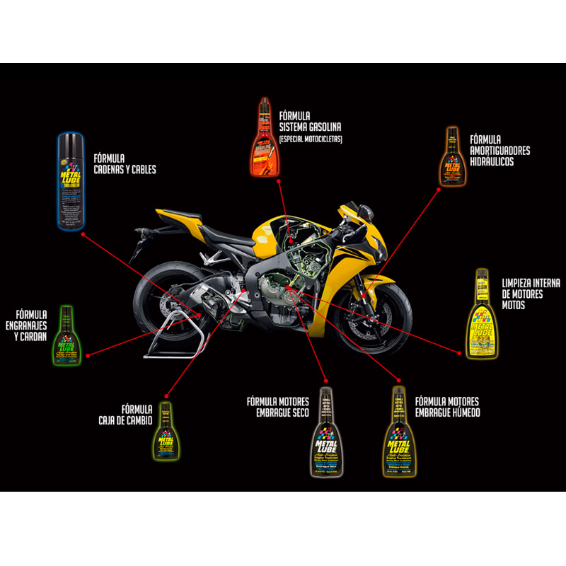 Metal Lube Limpieza de motores 4T para moto 120ml - ADN Moto Racing